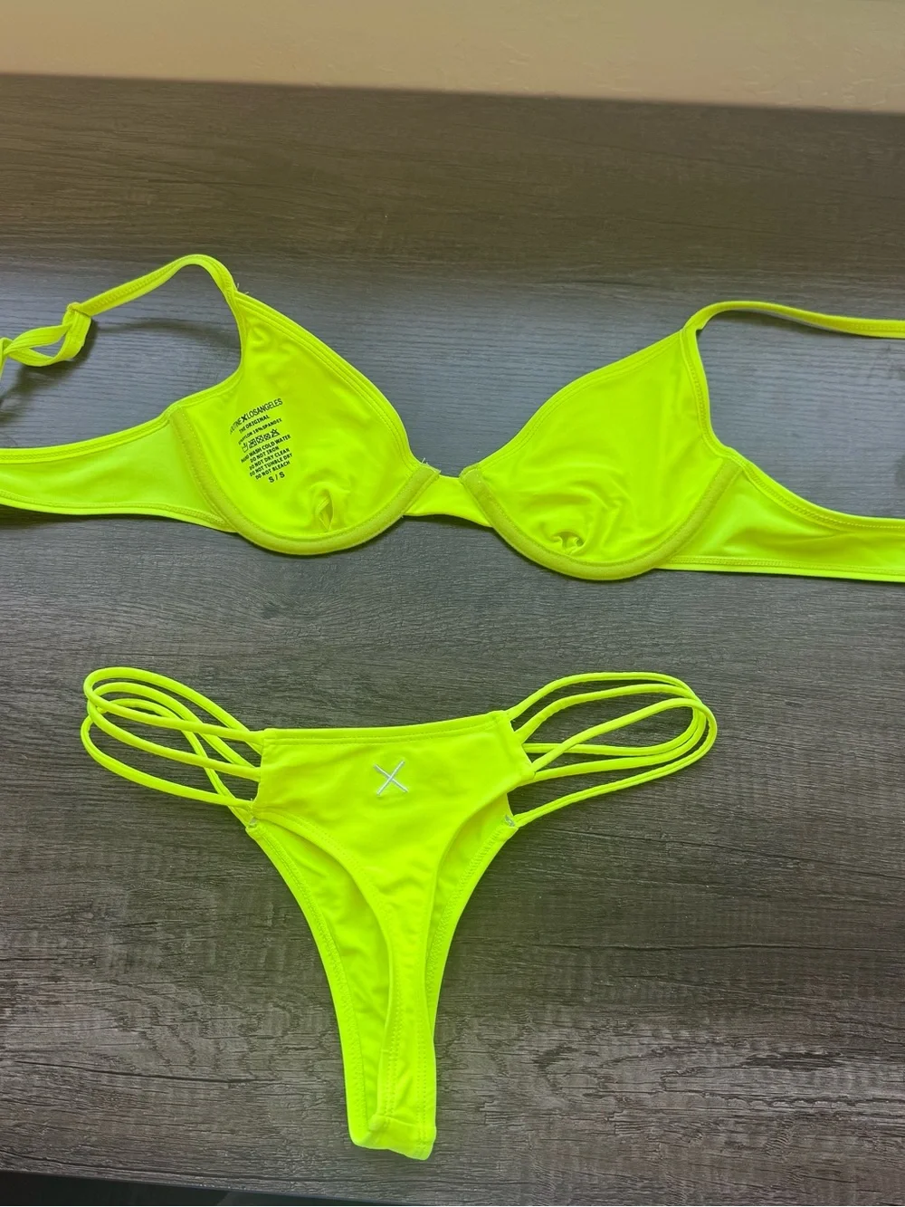 Boutine la neon yellow bikini sz s